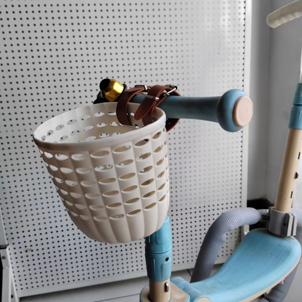 Børnecykler Frontkurv Plastik Cykelkurve med Justerbar Rem