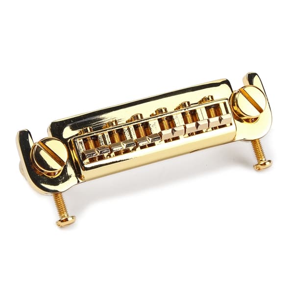 Elektrisk gitarr rullbro sadel stallstycke combo krom ersättningsdelar Golden