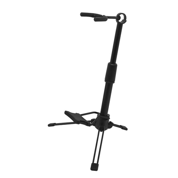Bærbart tenorsaxofonstativ foldbart metal sort tripod instrumentstativ