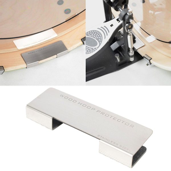 Rostfria trumringtrummor Damper Hoops Protector Drum Hoop Clip Protector