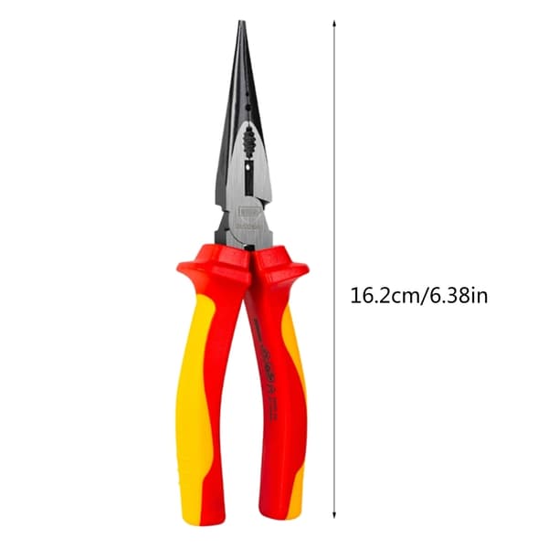 Sklisikkert grep 150mm isolert lang nebbtang