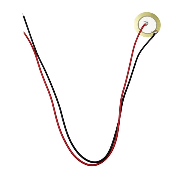 15 stk. Piezo Pickup med ledning Kontaktmikrofon Transduser Disk Varig