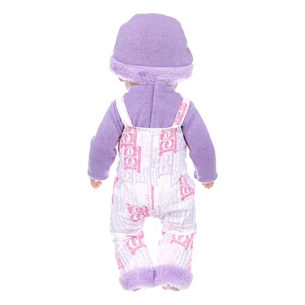Lavendel Pyjamas Sæt til 18 Tommer Dukker Inkluderer Plys Hvalpe Tøffel