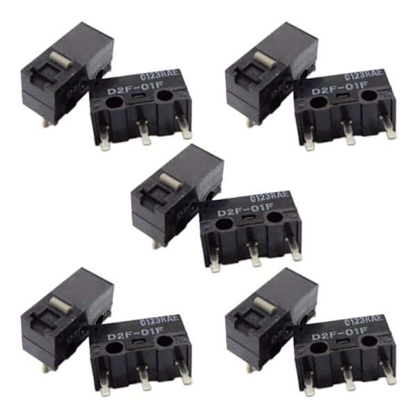 10 stk mus MicroSwitch D2F museknap Fretting Switches Japan Blue Dot Limit Switches 10 millioner liv