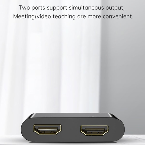 3 i 1 USB Dock Station Hub 5 Gbps Adapter USB 3.0 till Dual HDMI-kompatibel omvandlare för telefon TV Multiport Video Adapter