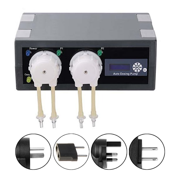 DP2 Autodoseringspumpe Automatisk Doser til Marine Reef Aquarium Fish til Tank Titrering System Peristaltisk pumpe EU