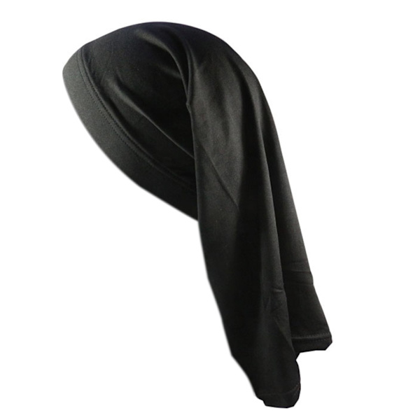 All match Elastisk Bred Brätte Tvåänds Elastisk Cap Cap Turbanhatt med lång svans Cap för män Kvinnor Pojkar Tjej