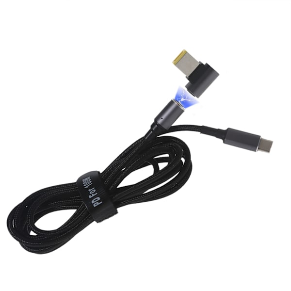 Typ C hane till för DC hane magnetisk adapter Snabbladdning 90 grader 4,0x1,7 mm för Lenovo-Ideapad 20V 2,25A 3,25A