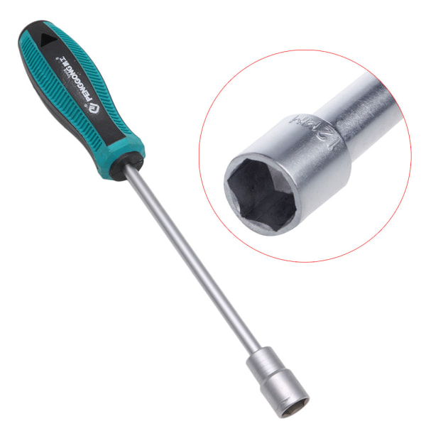 Metallsocket Driver Skrutrekker Sekskantmutter for nøkkelmuttertrekker Håndverktøy 12mm