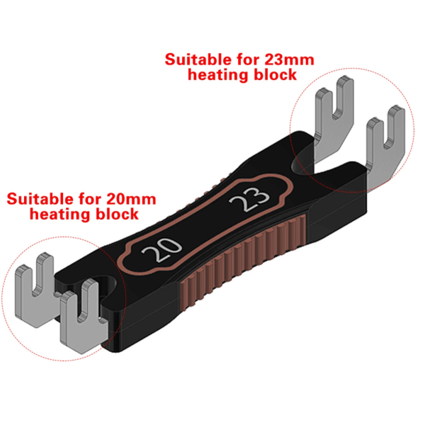 Effektiv 3D-utskrift borttagningsverktyg för värmeblocksmunstycke för V6-skrivare Borttagningsverktyg för värmeblock Enkelt underhåll