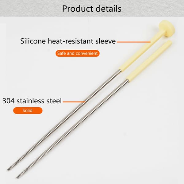 Stegte spisepinde termometre spisepinde rustfrit stål friturestegning 0-300℃