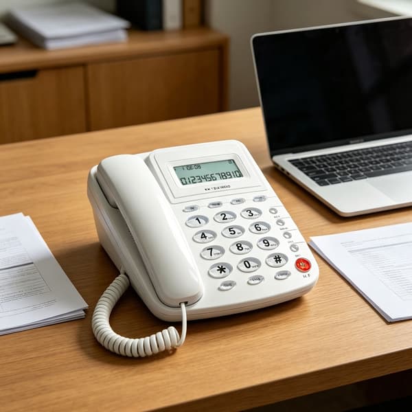 Fasttelefon Bordtelefon Eldre Anroper Store Knapper Integrert
