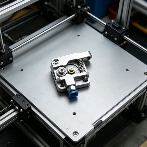 Sølv Metal Printer Ekstruder til 3D Printer Gear Arm Reparation