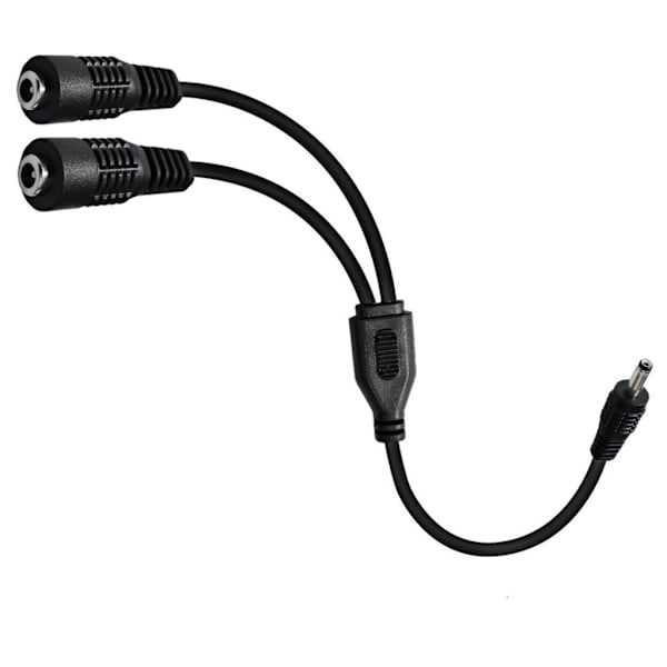 1 til 2-vejs strømsplitterkabel 3,5 mm x 1,35 mm 1 han til 2 hun-adapterledning til CCTV-kamera LED-lysstrimler 35 cm