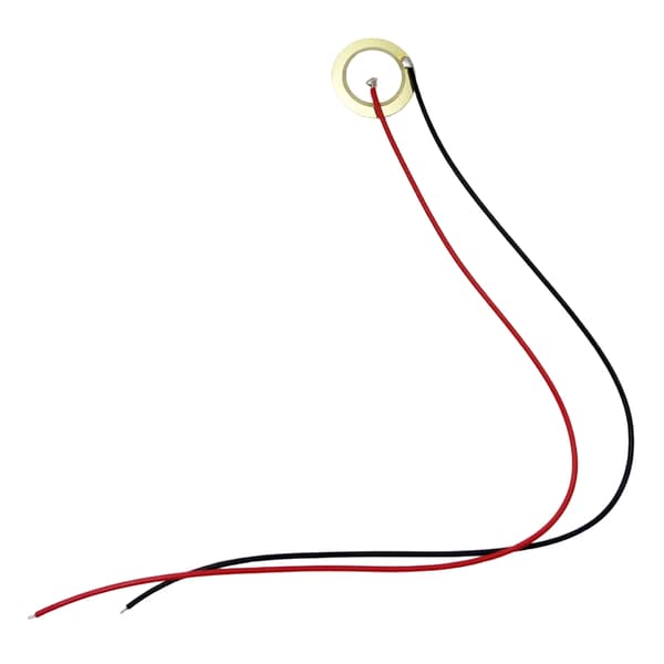 15 stk. Piezo Pickup med ledning Kontaktmikrofon Transduser Disk Varig