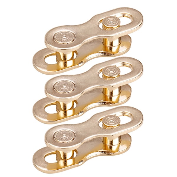 3 par med manglende kjedelink til sykkel, gjenbrukbar kjedelink-kobling for sykler Gold 10 speed