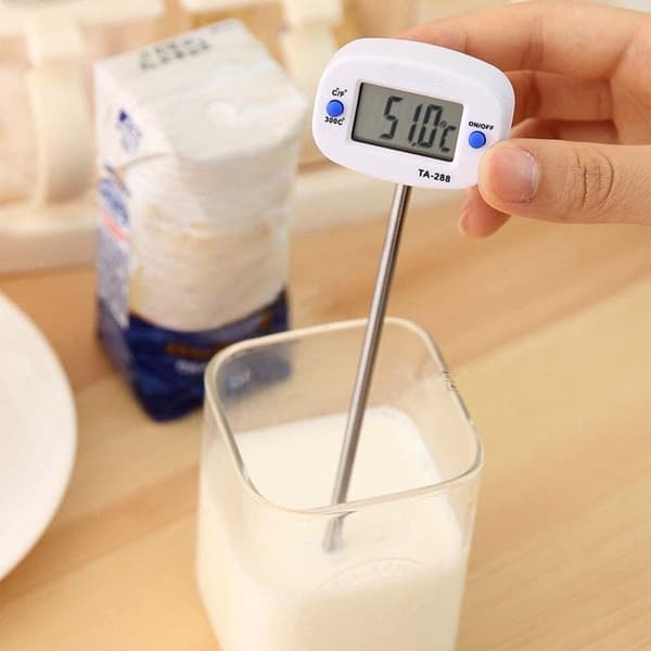 Kjøkkentermometer i stål, rask respons, temperaturmåler for steking og baking