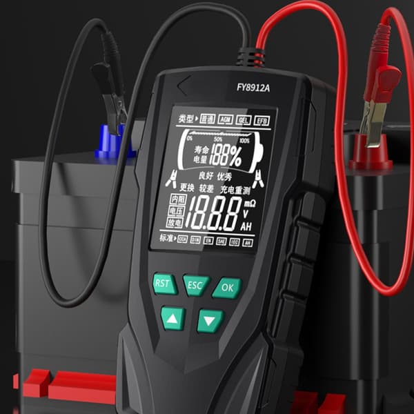 Multifunktionell Bilbatteritestare 12V 24V Digital Professionell Kontroller