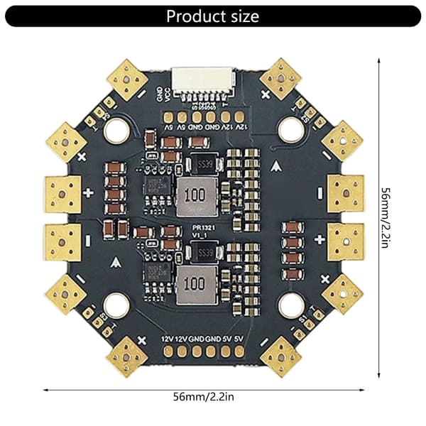 PDB400 400A Strømfordelingskort for droner, roboter og kretssystemer