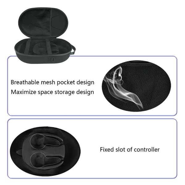 Hårdt Etui til Meta Quest 3VR Headset Rejse Opbevaringstaske til Meta