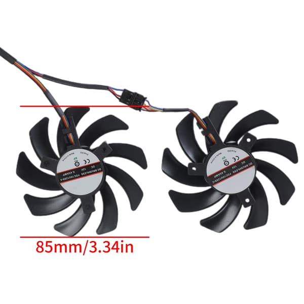 85mm 12V Køleventilator Reservedel til RX 5600XT 5700 6600 Grafikkort