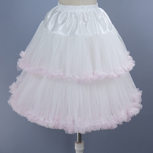 A-line underkjol Crinoline Slips Bröllopstillbehör Tutu-kjol 50-tals Vintage Puffy Underkjol Multi Rosa för Rim