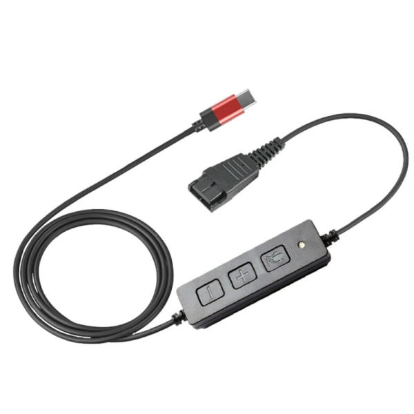 Type C Plugg til QD-kabel Kundeservice Wire Inline Mic og volumkontroll