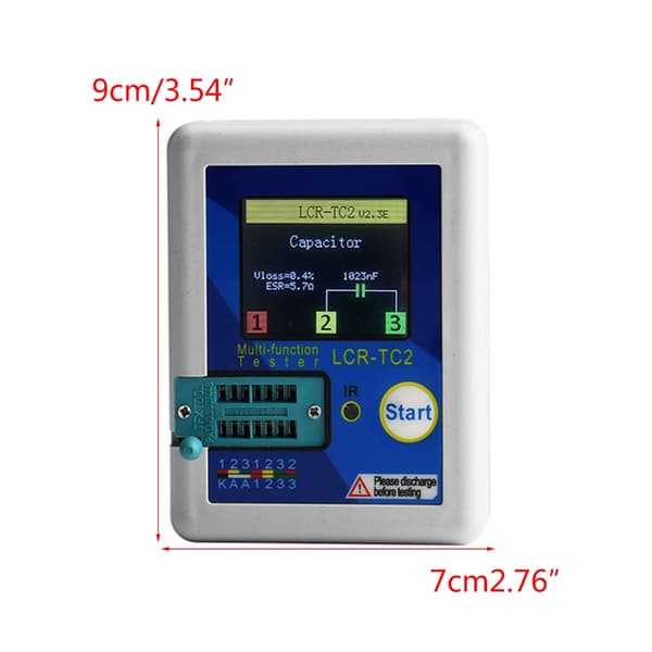 ESRMeter Transistor Tester Diode Triode Kapasitans SCR Induktans Tester