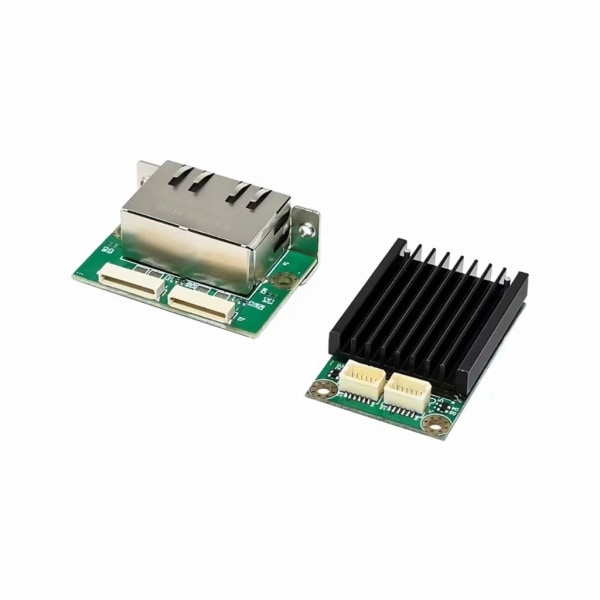 Mini Pcie till 2 Ethernet-portar Nätverksadapterkort Supoort 1000/100/10 Mbps null - A