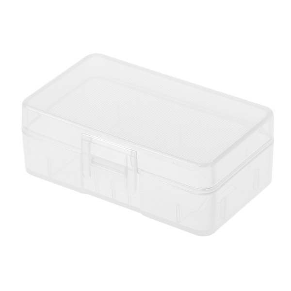 Mini Transparent til Case Holder Opbevaringsboks til 1x 9V batteri eller 2x AA batteri