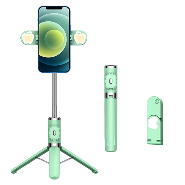 M01S One-piece forstærket køl telefon stativ Fyld lysgulv Live broadcast beslag Bluetooth-kompatibel Selfie Stick