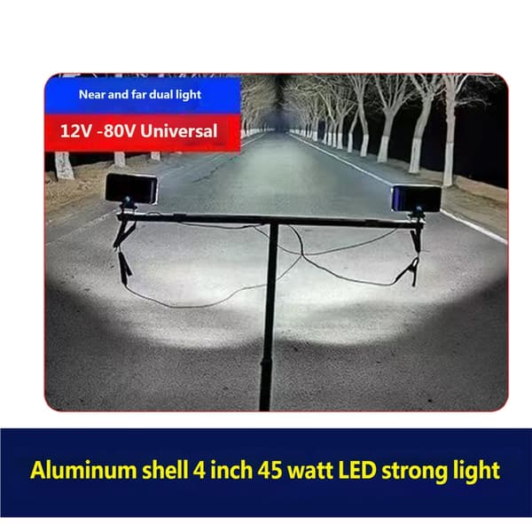 LED-billampe 4 tommer for vei- og campingbelysning