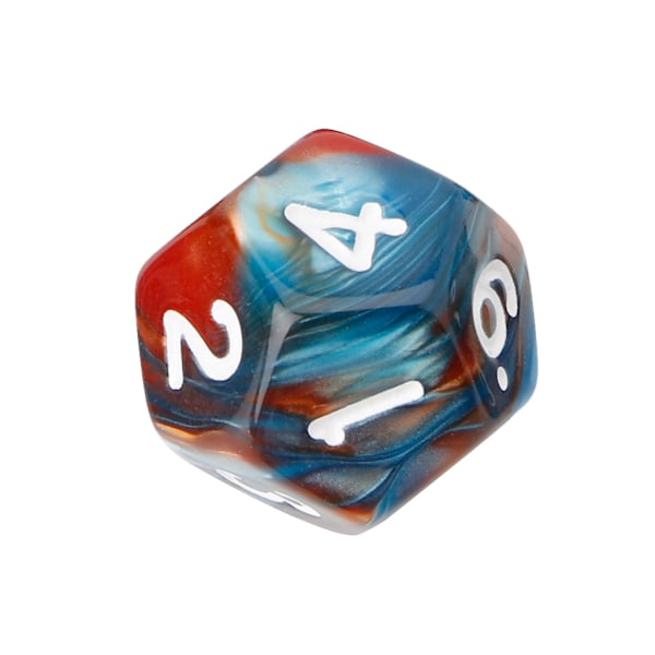 7 st/set Akryl Polyhedral Tärningar För TRPG Brädspel D4-D20 Orange