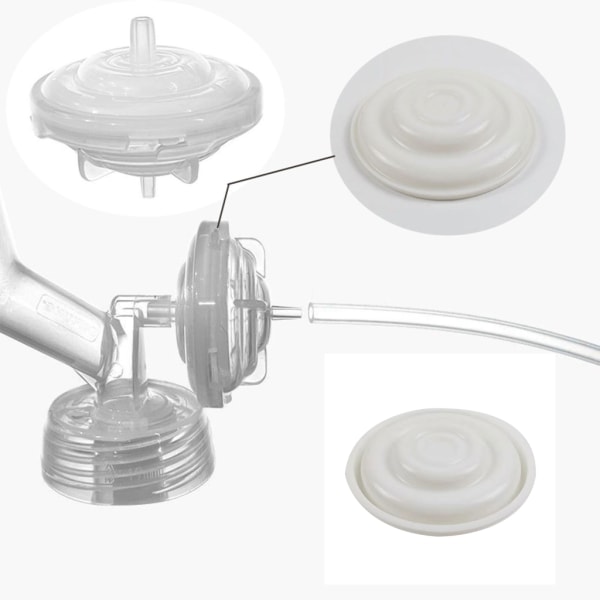 Bröstpump Silikonmembran Silikonventiler Tillbehör Förhindrar kontaminering & ökar pumpningen för S2/9 Plus null - A