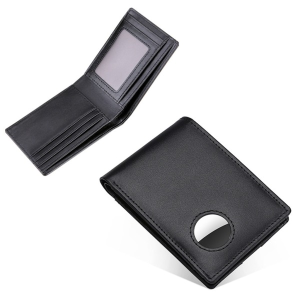 Mote lommebok RFID-blokkeringskortholder metalletui for AirTag A