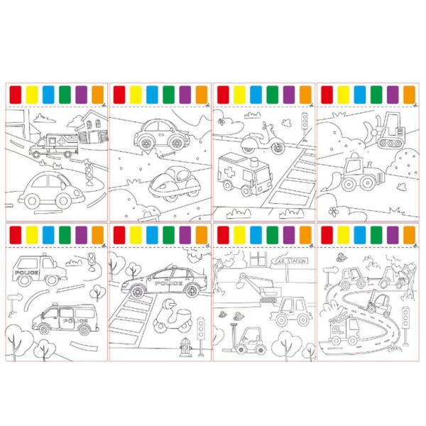 Magics Målarbok för barn NonMess Akvarellmålningsleksak DoodleBook Kreativa barn Graffitibok Ritleksak null - 4