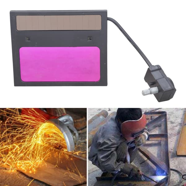 Solcellsdriven Pro Automatisk Mörkare Svetslins Panel Svetshjälm/Masklins