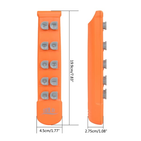 Gitar Finger Correction Exerciser ABS Finger Trainer Gitar Tilbehør Orange