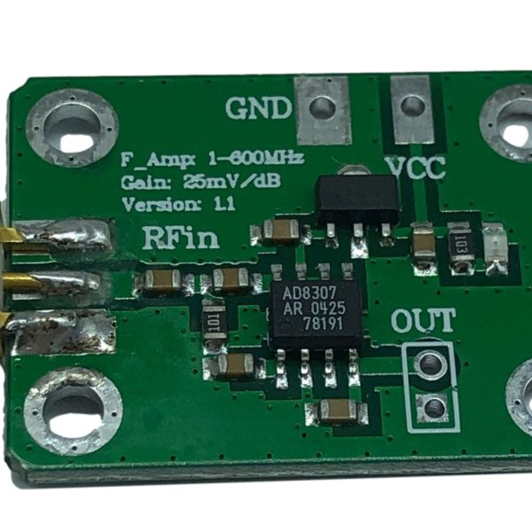 1-600MHz AD8307 höghastighets/frekvens RF-logaritmisk power för förstärkare RSSI-pulsdetektering