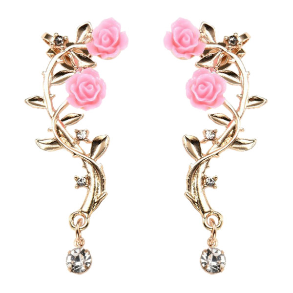 Sparkly Metal venstre øre manchet Wrap Clip Stud øreringe Statement for kvinder piger