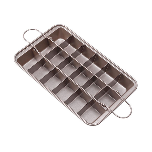 Brownie kagepande DIY bageplade Firkantet gitter Chokolade kageform Brownie non-stick bagegadget bradepande 3 farver