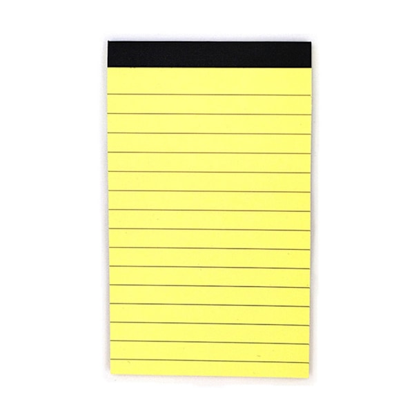 Mini notesblokke lomme notesbog, 6 stk 3x5 tommer lille skriveblok tomt foret papir