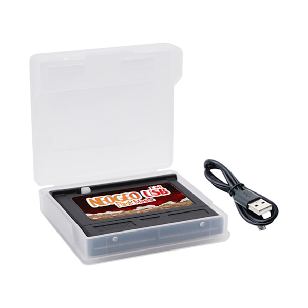 Muovinen pelilaukkukorttipatruuna, joka on yhteensopiva SNK NEO NGP NGPC NGPC -taskuvärisen USB Flash Masta 2 in 1 -suojauslaitteen kanssa