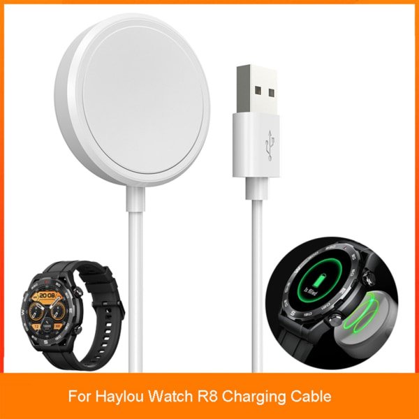 USB laddningskabel Dockningsbas för Haylou Watch R8 Portable Watch Dockningsstation