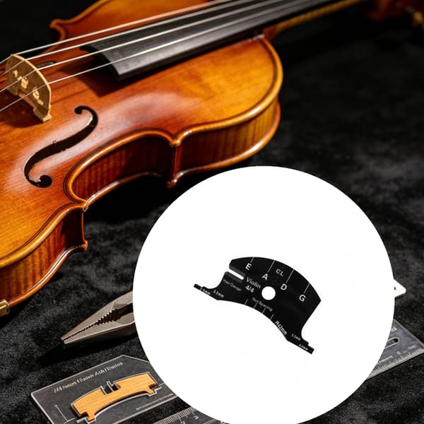 Ekspertdesignet metalviolinbro til 4/4 violin, der forbedrer lydklarheden