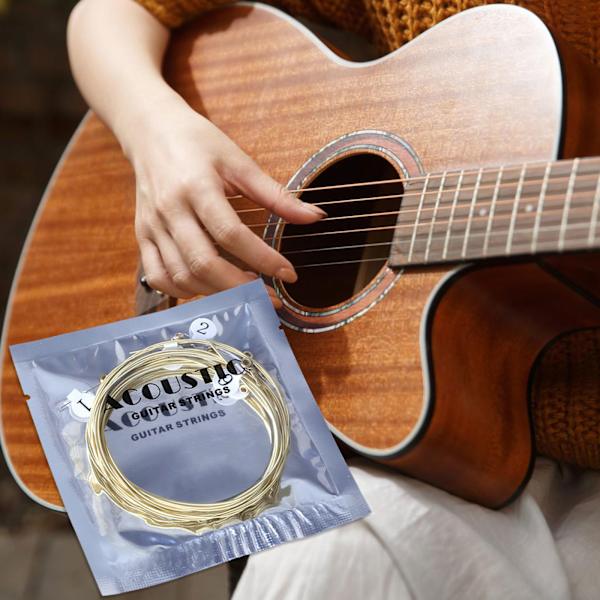 6-pack med klassiska folk-gitarrsträngar för folk-gitarr