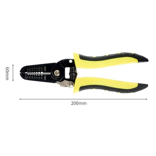 Ergonomisk Greb Multifunktionel Kabelstripper til Kabelafisolering og Tilslutning
