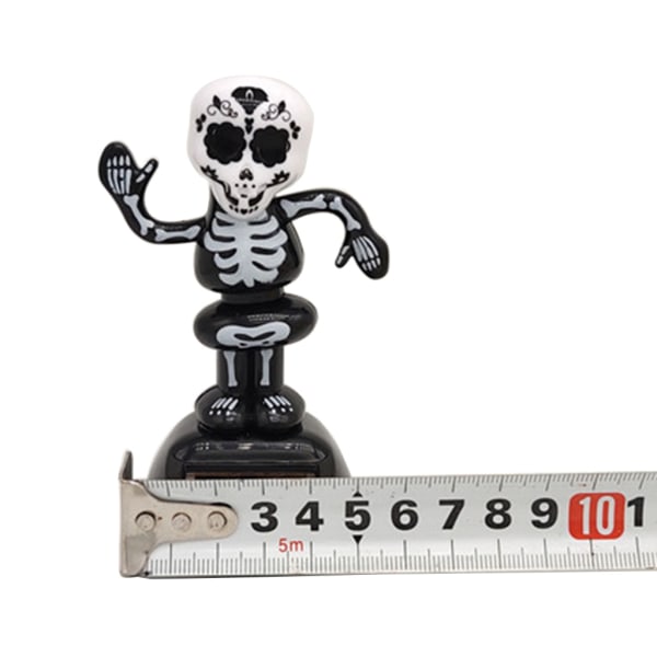 Rolig skelett bilinstrumentbräda Dekoration Kontorshytttillbehör Inredning Halloween Dansande figurleksak null - G