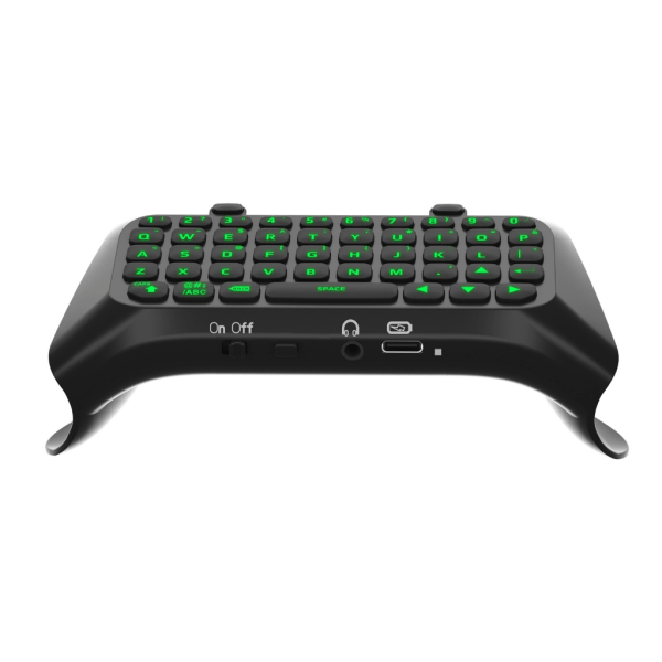 for PS5 Edge Controller Keyboard Grønn bakgrunnsbelysning med innebygd høyttaler Chatpad Tastatur for Playstation5 Controller