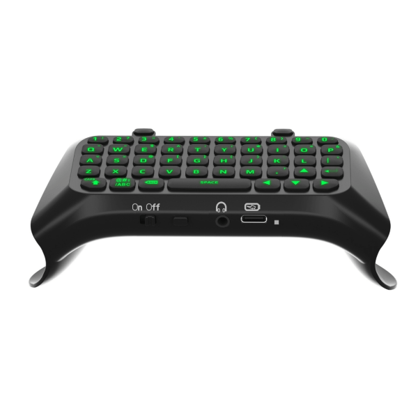för PS5 Edge Controller Tangentbord Grön bakgrundsbelysning med inbyggd högtalare Chatpad Tangentbord för Playstation5 Controller Black